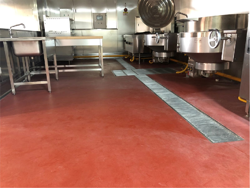 Пол на уретановом растворе Готовый эффект (самовыравнивающаяся поверхность)