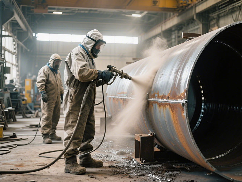 Steel Surface Pretreatment for Zinc Primer