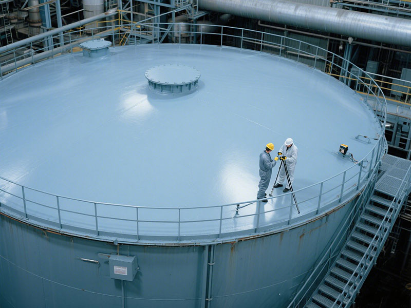 Zinc Primer Coating on Storage Tank and Quality Inspection