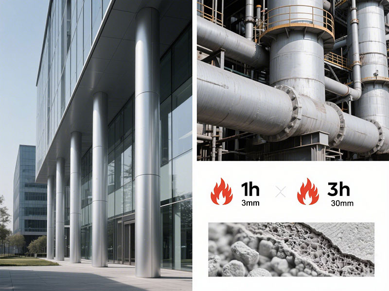 intumescent vs cementitious fire coating comparison