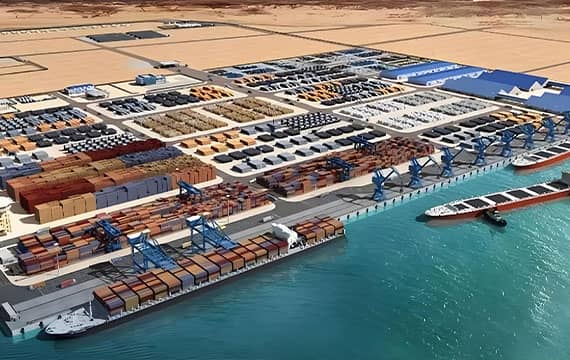 Progetto del porto di Gibuti