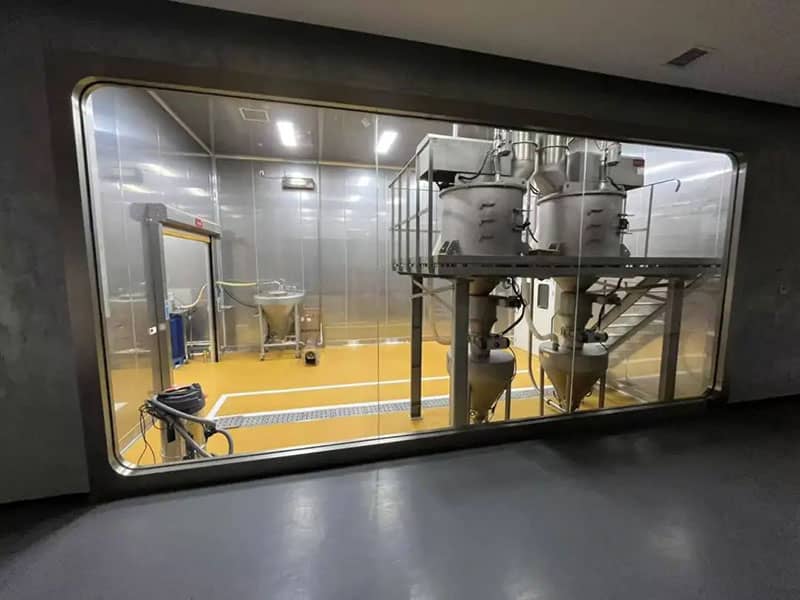 Newly renovated food processing area with JINYU polyurethane mortar flooring, providing a seamless and hygienic surface.
